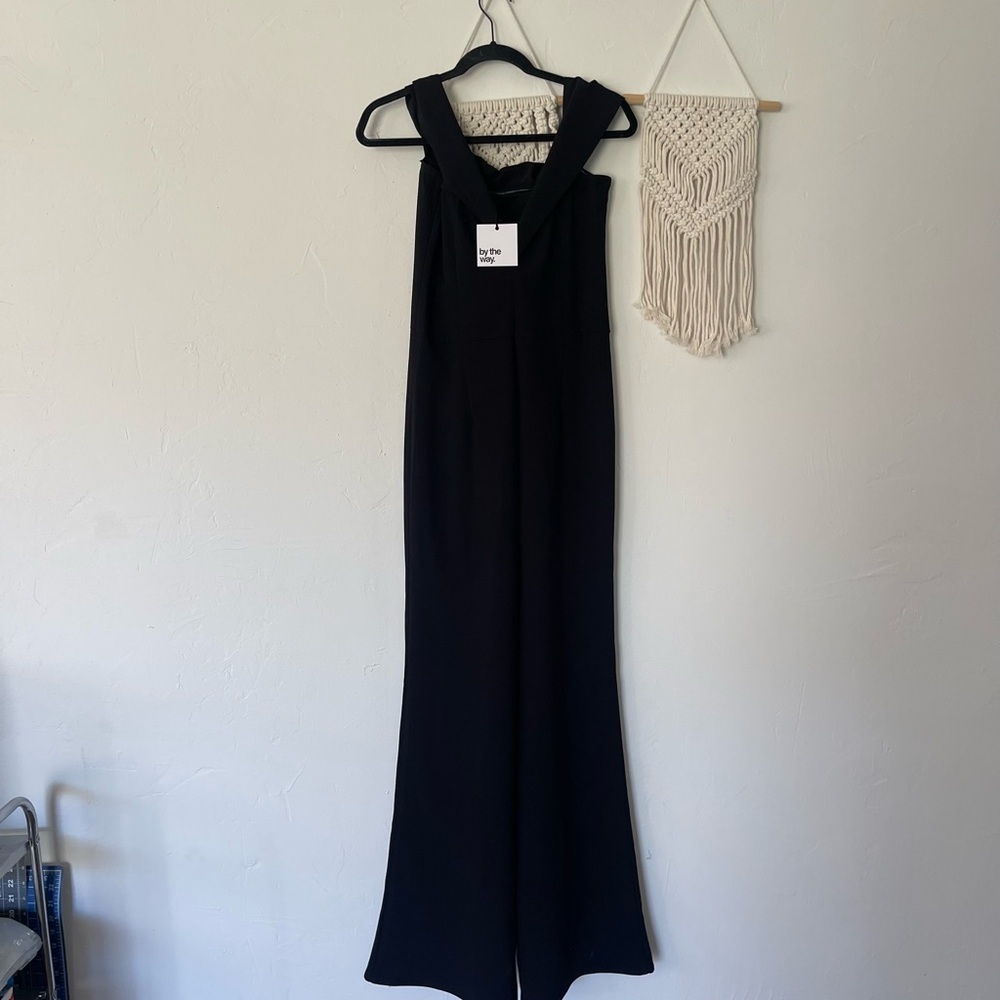 Revolve x By The Way Aubrey Off The Shoulder Black Jumpsuit - Picture 4 of 7